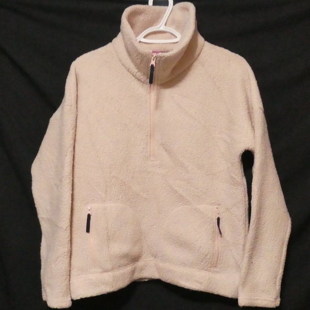 Retro | J. CREW | xs extra small | Pile Fleece Zip-Up Pullover | EUC